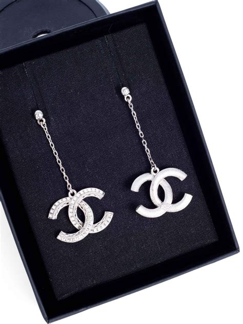 chanel com earrings|Chanel swarovski earrings.